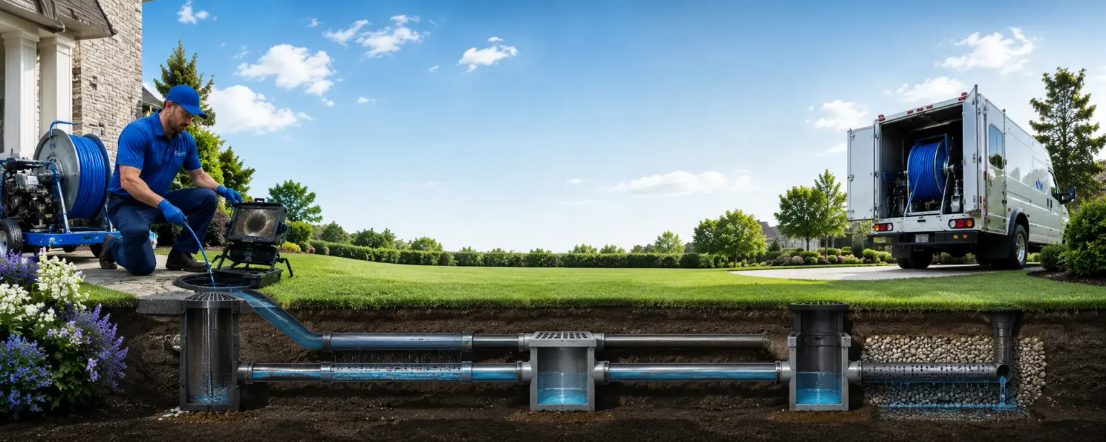 Outdoor drain cleaning information for Okay, OK